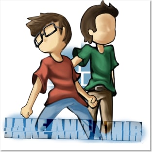 jake and amir cartoon shirt Posters and Art